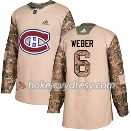 Pánské Hokejový Dres Montreal Canadiens Shea Weber 6 Adidas 2017-2018 Camo Veterans Day Practice Authentic